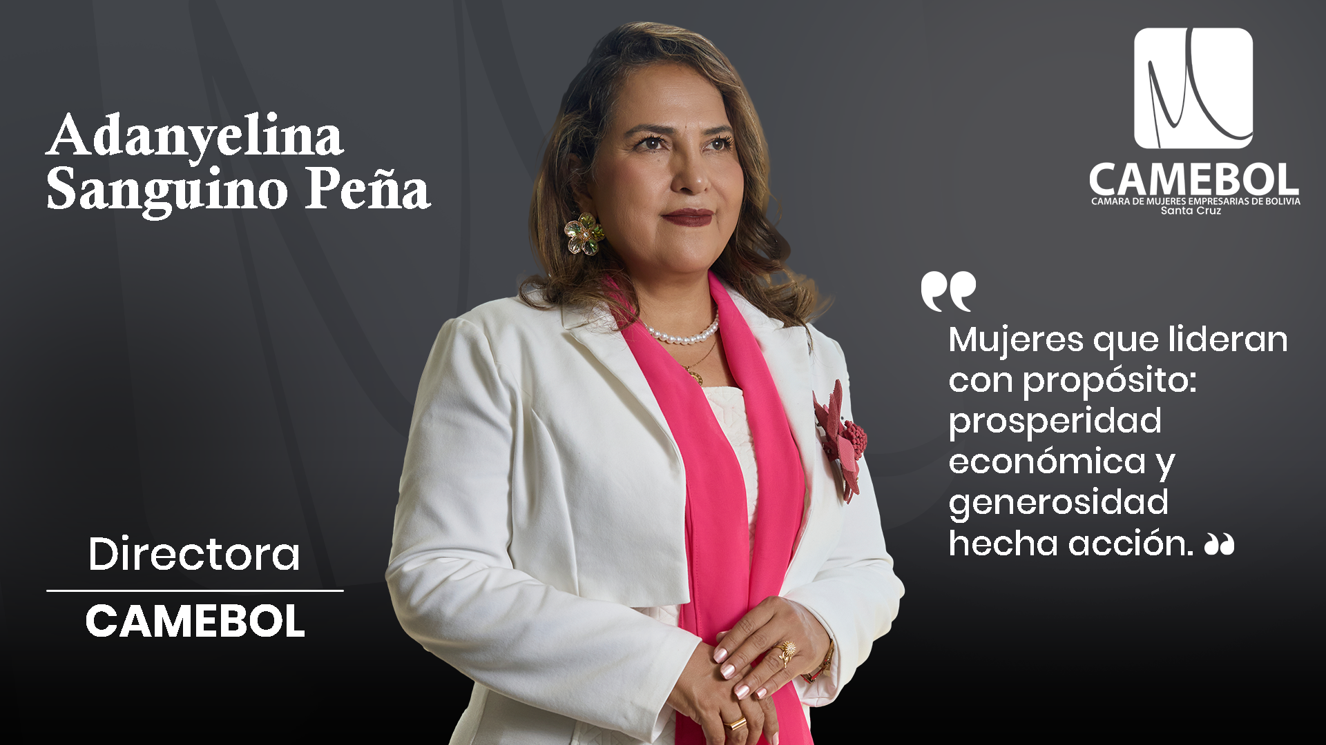 Adanyelina Sanguino Peña — Directora CAMEBOL