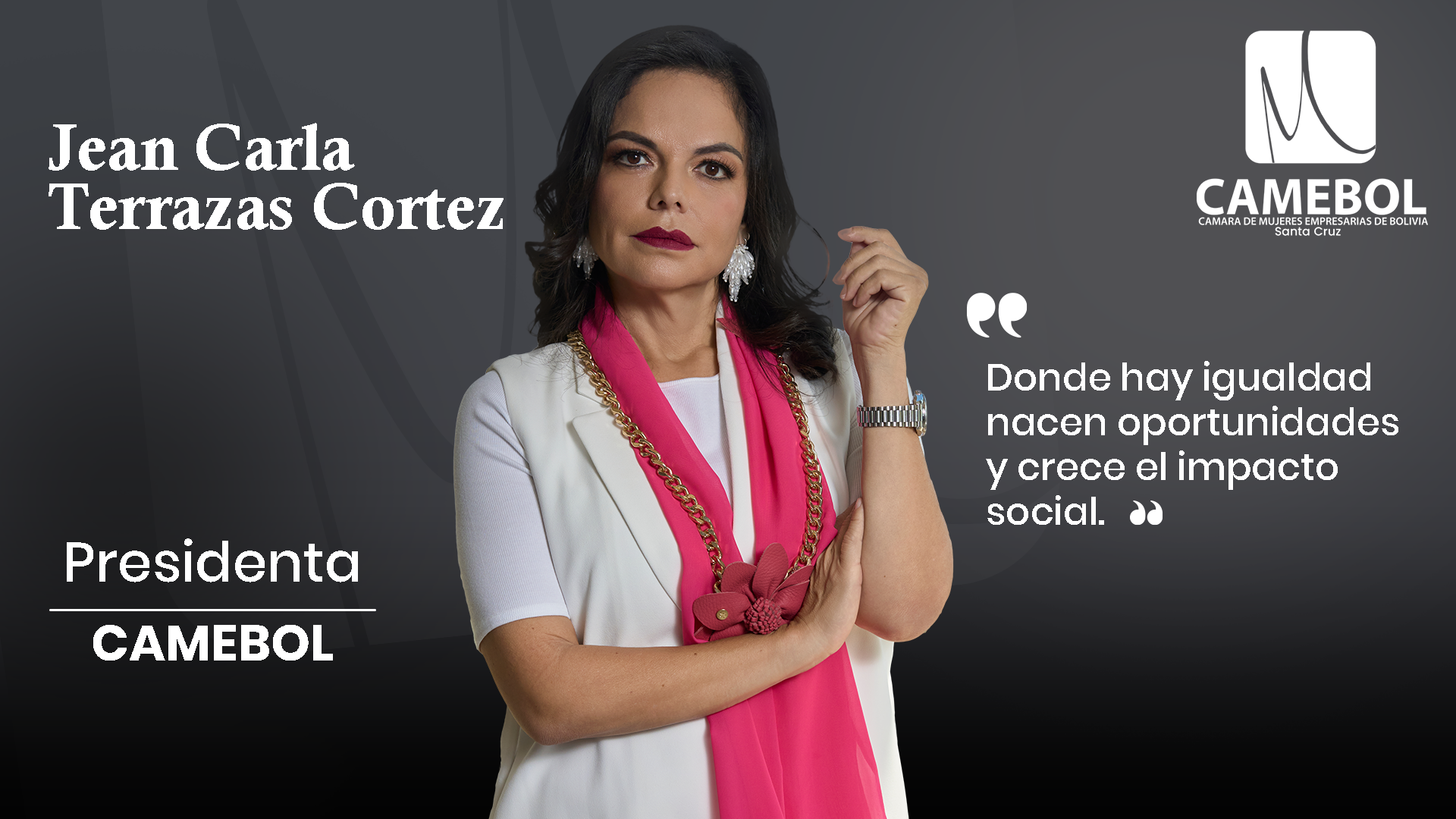 Jean Carla Terrazas — Presidenta CAMEBOL