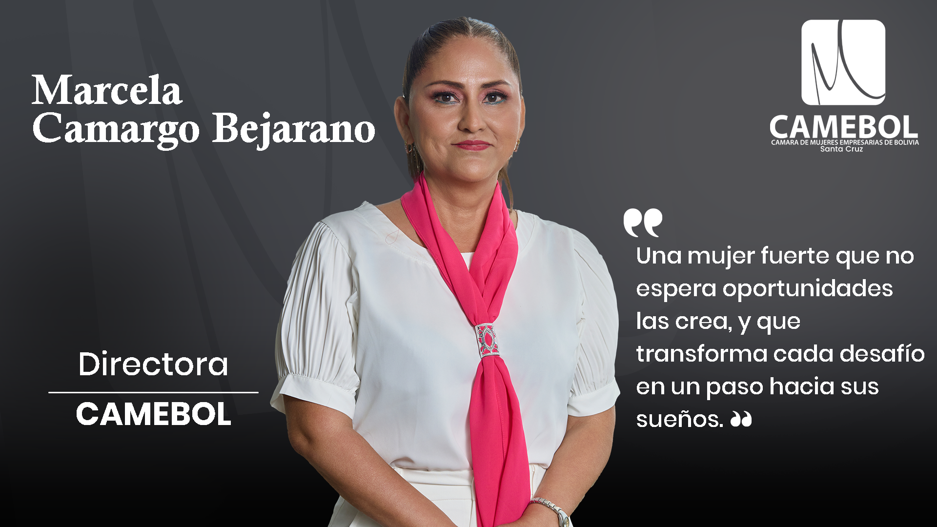 Marcela Camargo Bejarano — Directora CAMEBOL