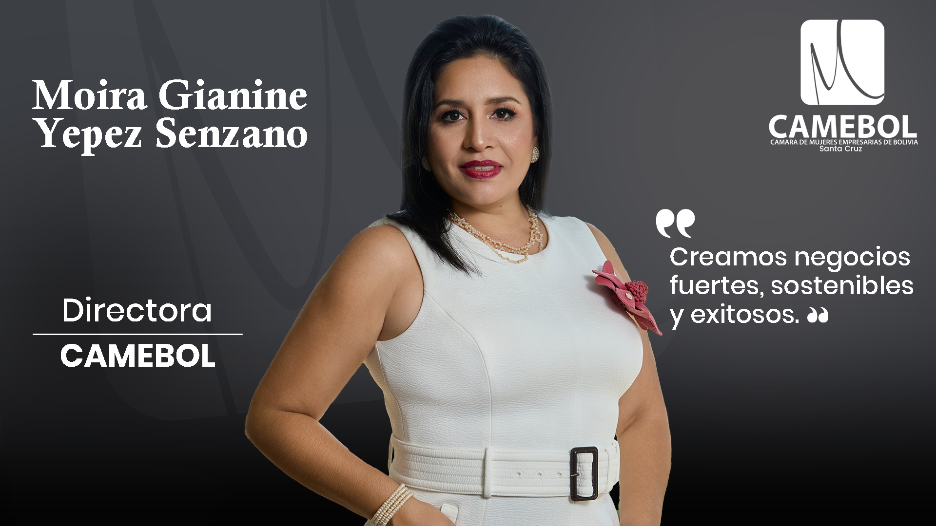 Moira Gianine Yepez Senzano — Directora CAMEBOL